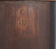 MARQUE D' INVENTAIRE A L' ENCRE NOIRE 