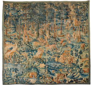 FLANDRES. Circa 1580/1600. Vedure aux Animaux exotiques et fantastiques. Adjugé 6 240€