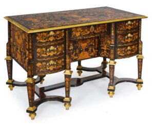 Aubertin GAUDRON. Bureau Mazarin. Paris. Epoque Louis XIV. Circa 1675